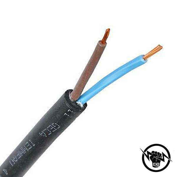 КАБЕЛ H05RR-F 2Х2.50 ( ШКПЛ ) 300/500V мед