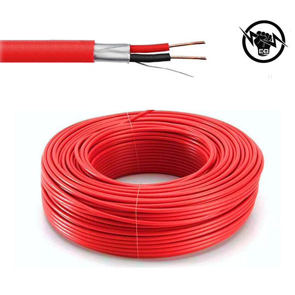 КАБЕЛ FIRE ALARM 2Х0.75 ЧЕРВЕН ПОЖАРОИЗВЕСТЯВАНЕ мед