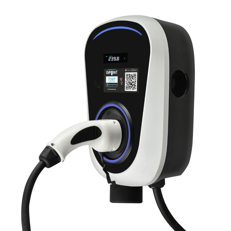 ЗАРЯДНА СТАНЦИЯ EVPOINT EV22 +ВГРАДЕН КАБЕЛ 5м ТИП 2 | 22 KW AC 6