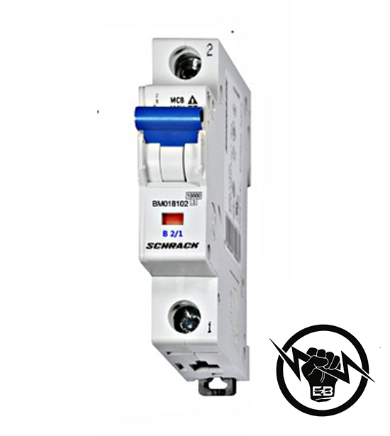 Миниатюрен автоматичен прекъсвач B 2/1, 10kA 400V 2A