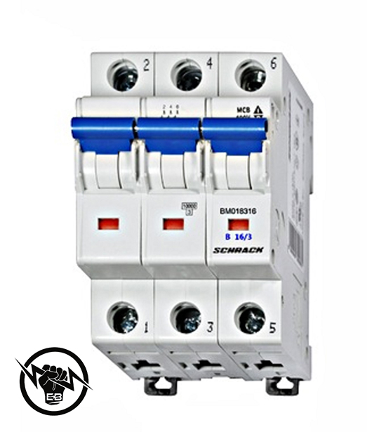 Миниатюрен автоматичен прекъсвач B 50/3, 10kA 400V 50А