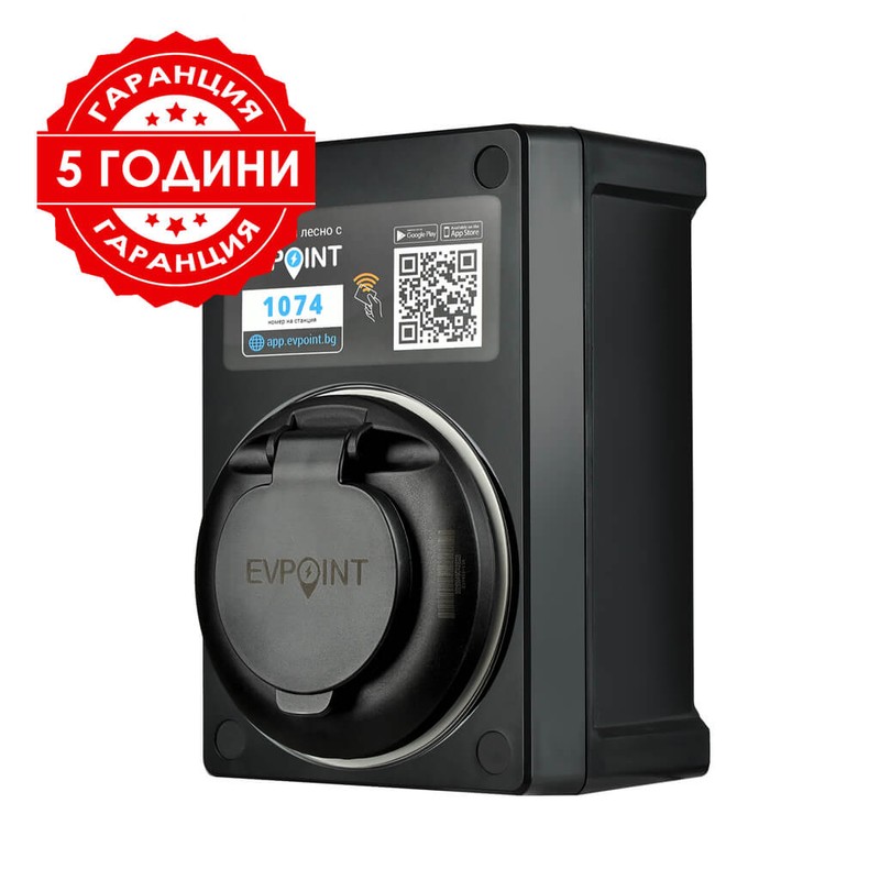ЗАРЯДНА СТАНЦИЯ EVPOINT EV7 КОНТАКТ ТИП 2  7.4 KW AC