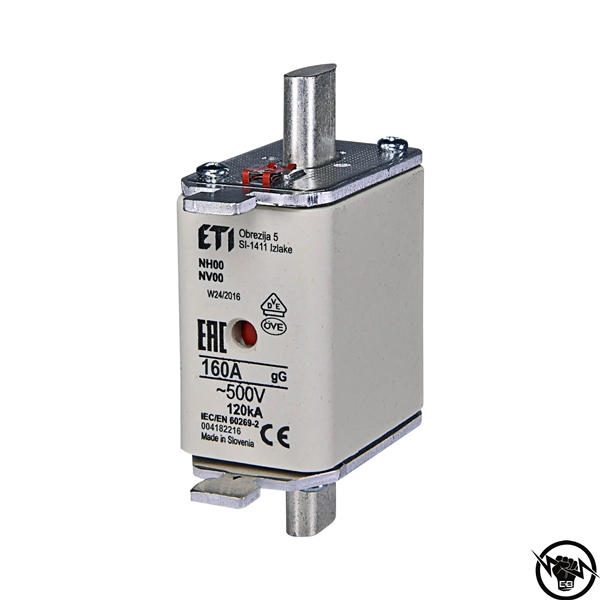 ВЛОЖКА ВПНН-00 160А gG/gL 004182216 ETI 500V 160 A