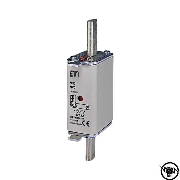 ВЛОЖКА ВПНН-0 50А gG/gL 004183211 ETI 500V