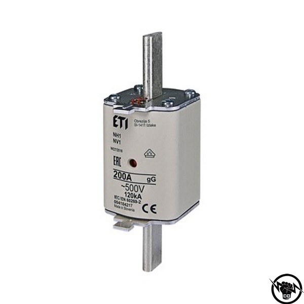 ВЛОЖКА ВПНН-1 200А gG/gL 004184217 ETI 500V 200 A