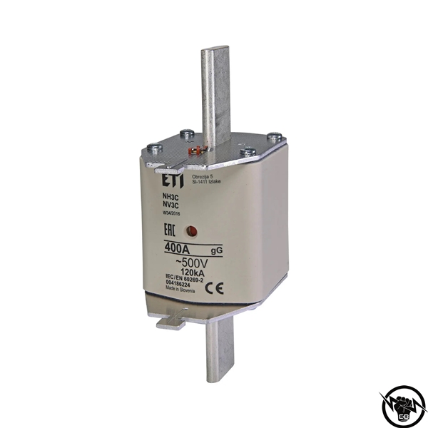 ВЛОЖКА ВПНН-3 400А gG/gL 004186224 ETI 500V 400 A