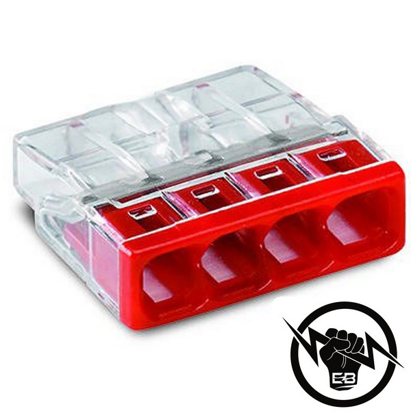 Wagо клема 4 х 0.5-2.5 mm2