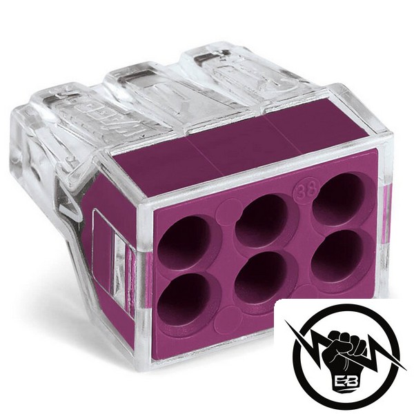 Wagо клема 6 х 0.75-2.5 mm2