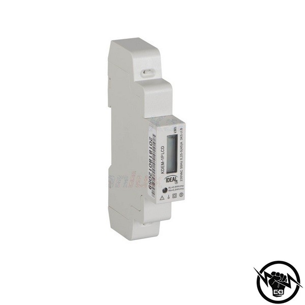 Монофазен, статиченмерител за дин шина FMS 100-11 60A