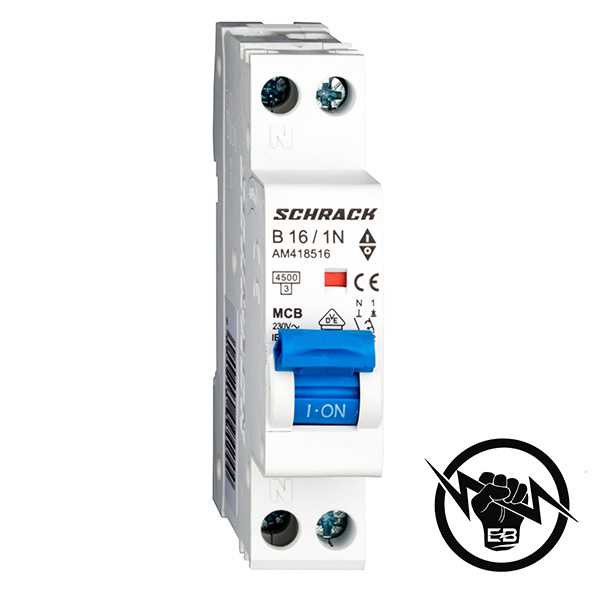 Миниатюрен автоматичен прекъсвач 10kA, C, 10A, 1P