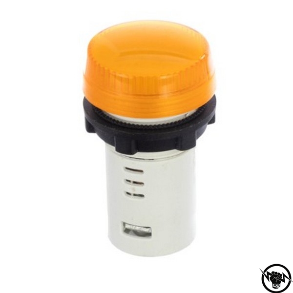 СИГНАЛНА ЛАМПА ЖЪЛТА 24V LED 22mm