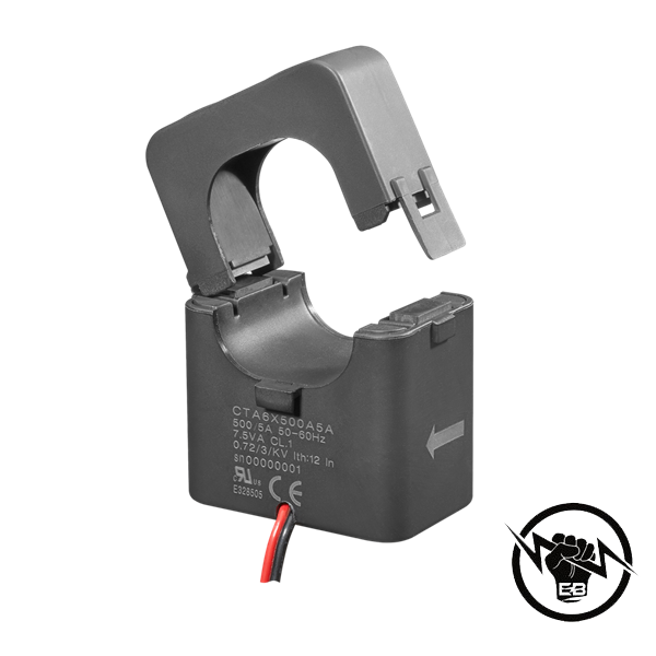 Токов трансформатор за кабел, отваряем, 200А/5А, Φ 24mm, 1 m. Кабел