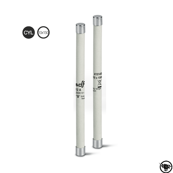Стопяем предпазите СрН - 10x150 mm, g, 2500V AC, 12A