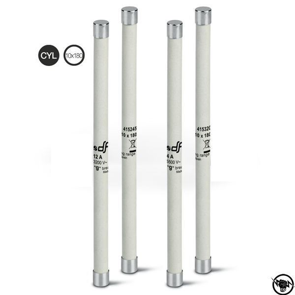 Стопяем предпазите СрН - 10x180 mm, g, 3200V AC, 2A
