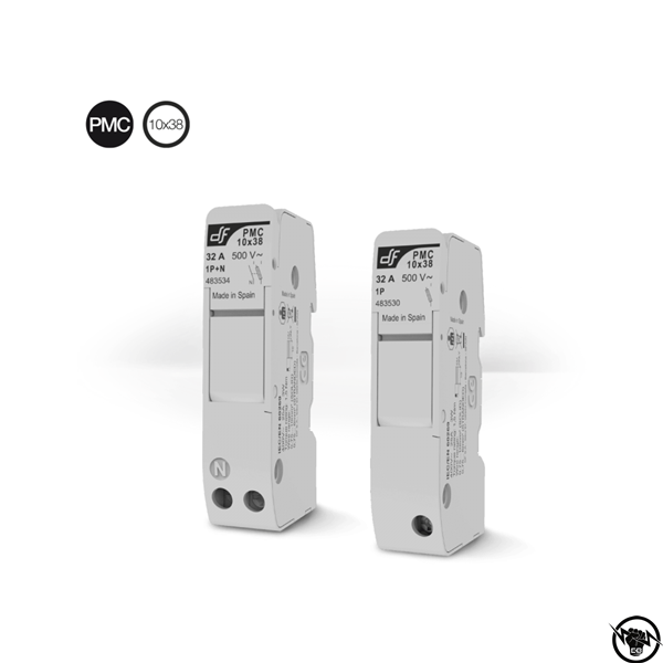 Компактен разединител за предпазители - 3Р, 10x38, до 32A, 500V AC