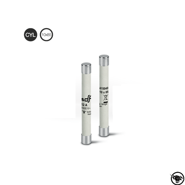Стопяем предпазите СрН - 10x85 mm, g, 1500V AC, 5A