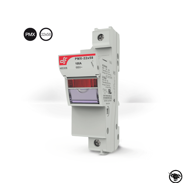 Разединител за предпазители - 2Р, 22x58, до 100A, 690V AC / 750V DC