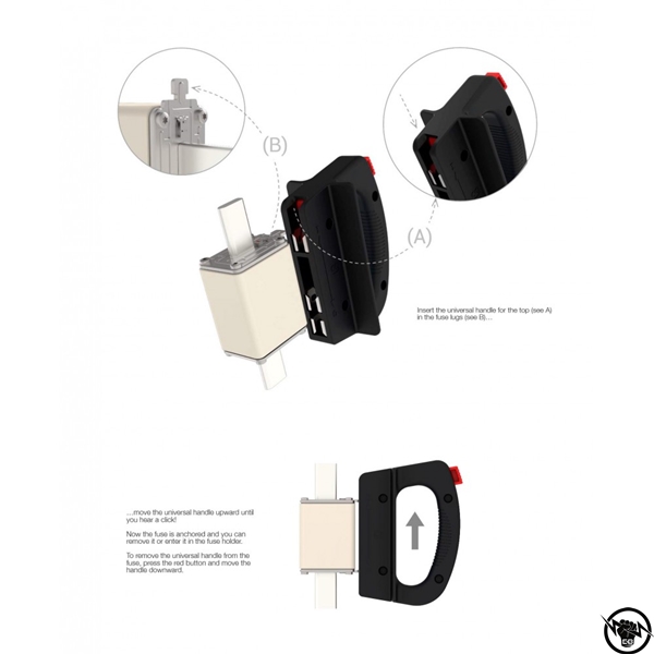 Инструмент за издърпване на стопяеми предпазители NH 00, NH 0, NH 1, NH 2, NH 3