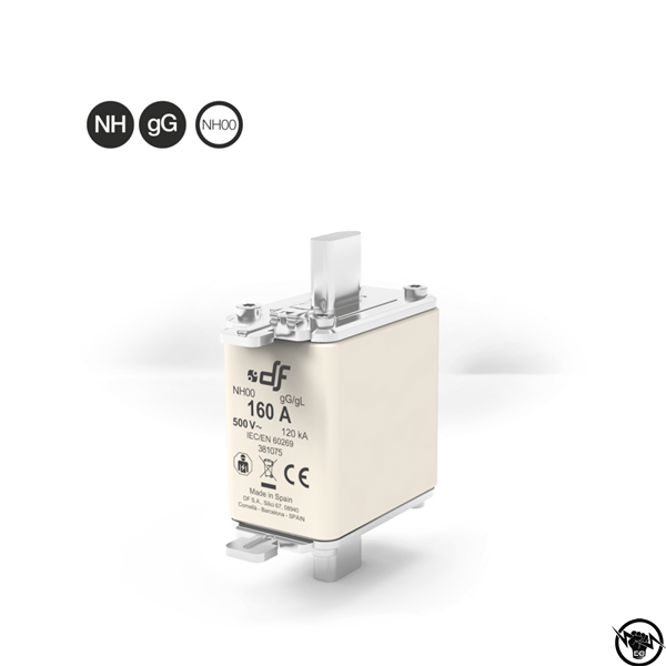 Стопяем предпазител - NH 00, gG, 500V AC, 160A