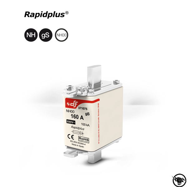 Стопяем предпазител Rapidplus ® - NH 00 690 V AC 160 A
