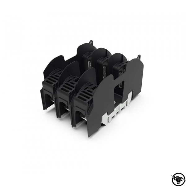 Основа за стопяеми предпазители NH 00 и NH 000, 3P, 690 V AC / 800 V AC, 160 A, м-аж на DIN шина с клемни капаци