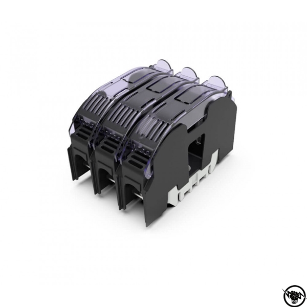 Основа за стопяеми предпазители NH 00 и NH 000, 3P, 690 V AC / 800 V AC, 160 A, м-аж на DIN шина с капак, IP20