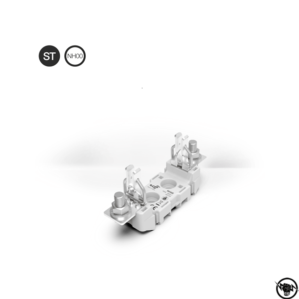 Основа за стопяеми предпазители NH 00 и NH 000, 1P, 690 V AC / 800 V AC, 160 A, м-аж на DIN шина