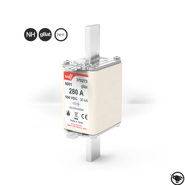 Стопяем предпазител - NH1, gBat, 440V DC, 280A, за защита на батерии
