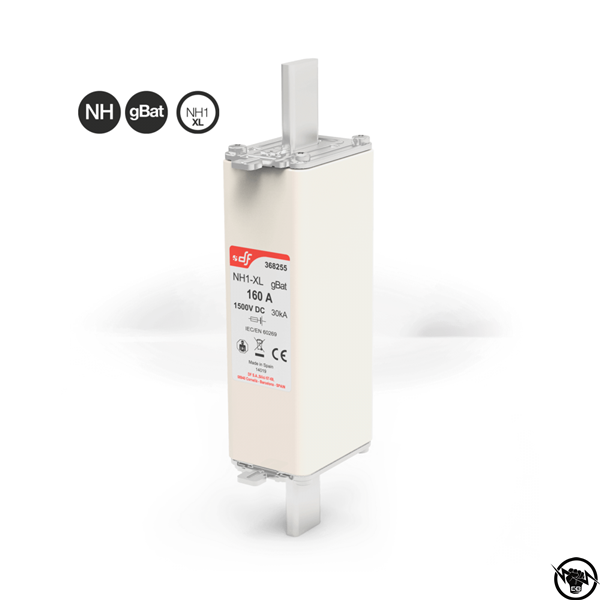 Стопяем предпазител - NH1-XL, gBat 1500 V DC 125 A