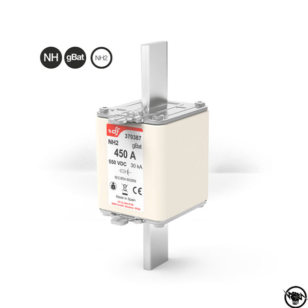 Стопяем предпазител - NH2, gBat, 440V DC, 450A, за защита на батерии