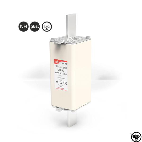 Стопяем предпазител - NH2-XL, gBat 1500 V DC 200 A