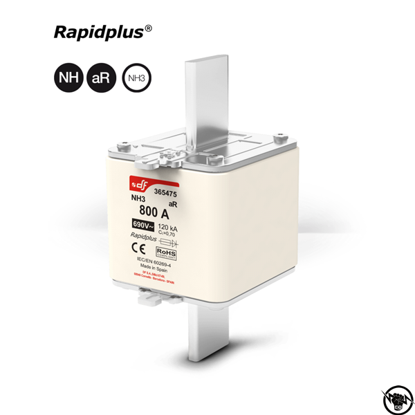 Стопяем предпазител Rapidplus ® - NH3 690 V AC 800 A