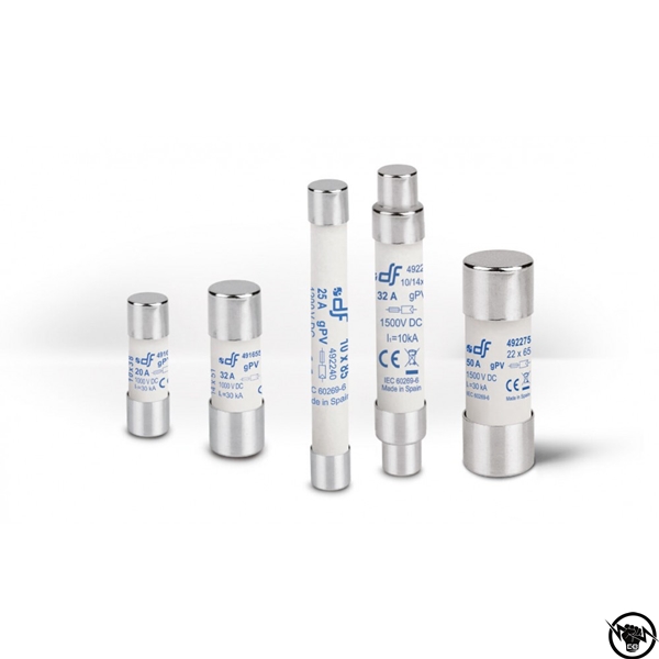 Стопяем предпазител за фотоволтаици - 10x38 mm, gPV, 1000V DC, 20A