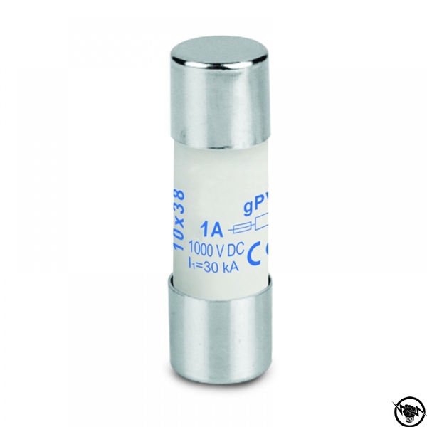 Стопяем предпазител за фотоволтаици - gPV, 10x38, 1A, 1000V DC