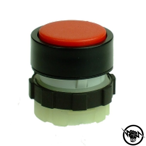 Бутон - единичен, без задръжка, монтажен отвор - Ф22, IP67, червен