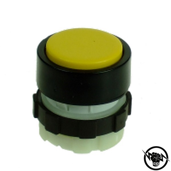 Бутон - с индикация, единичен, без задръжка Жълт IP67
