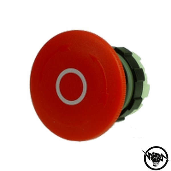 Авариен стоп бутон - 40mm, червен със символ O