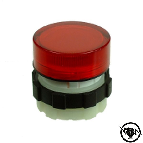 Индикатор - обикновенна леща, монтажен отвор - Ф22, IP67, червен