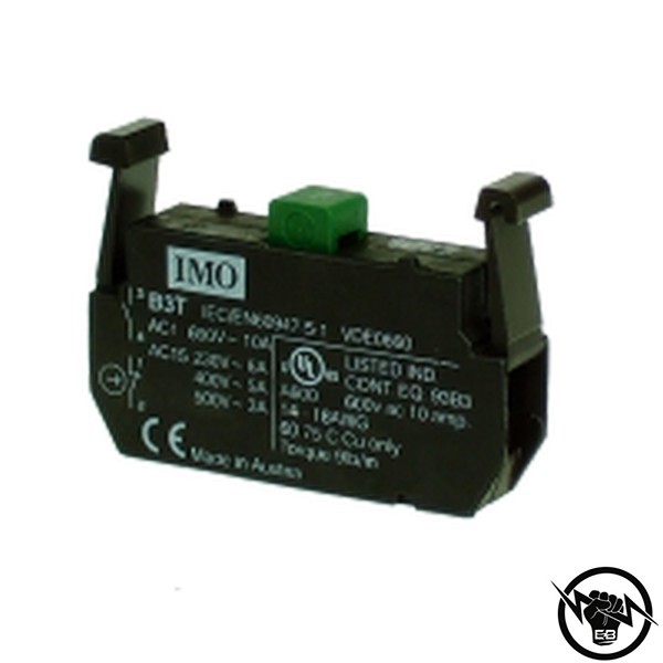 Контактен блок за цокъл B3S/B3M - 1 NO контакт Черен