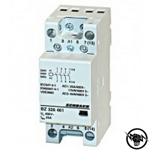 Модулен контактор - 4P/4NO, 25A, AC1, 24VAC