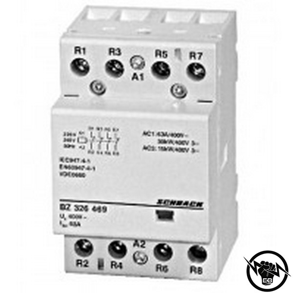Модулен контактор - 4P/4NO, 63A, AC1, 230VAC