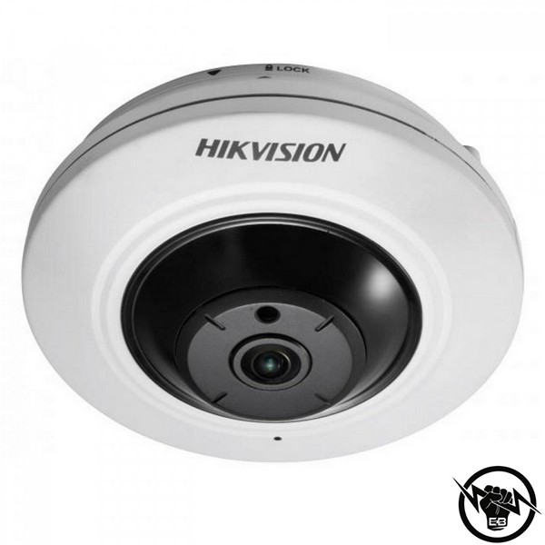Панорамна fish-eye 5 мегапикселова куполна IP камера за