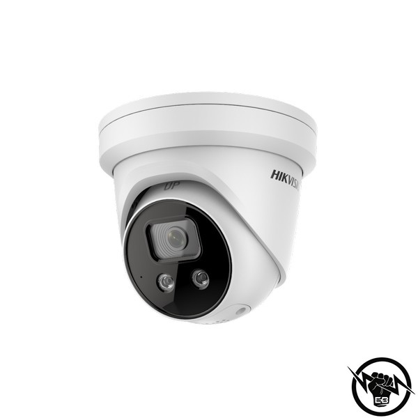 4 MP куполна AcuSense IP камера за видеонаблюдение с двупосочно аудио