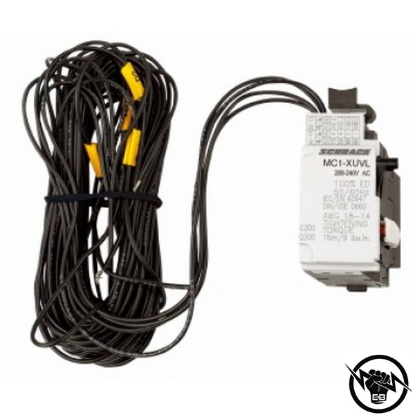 Мин.напреженов изключвател 220-250VDC за MC1, с 3m кабел