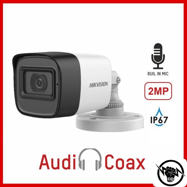 Влагоустойчива 2 Mpx камера за видеонаблюдение (4 in 1) с вграден микрофон