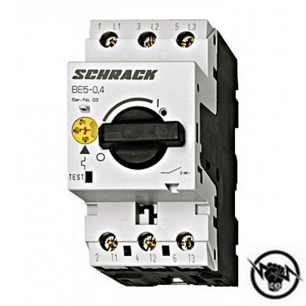 Моторна защита, 3Р, 6.3 ‑ 10 A / 4 kW