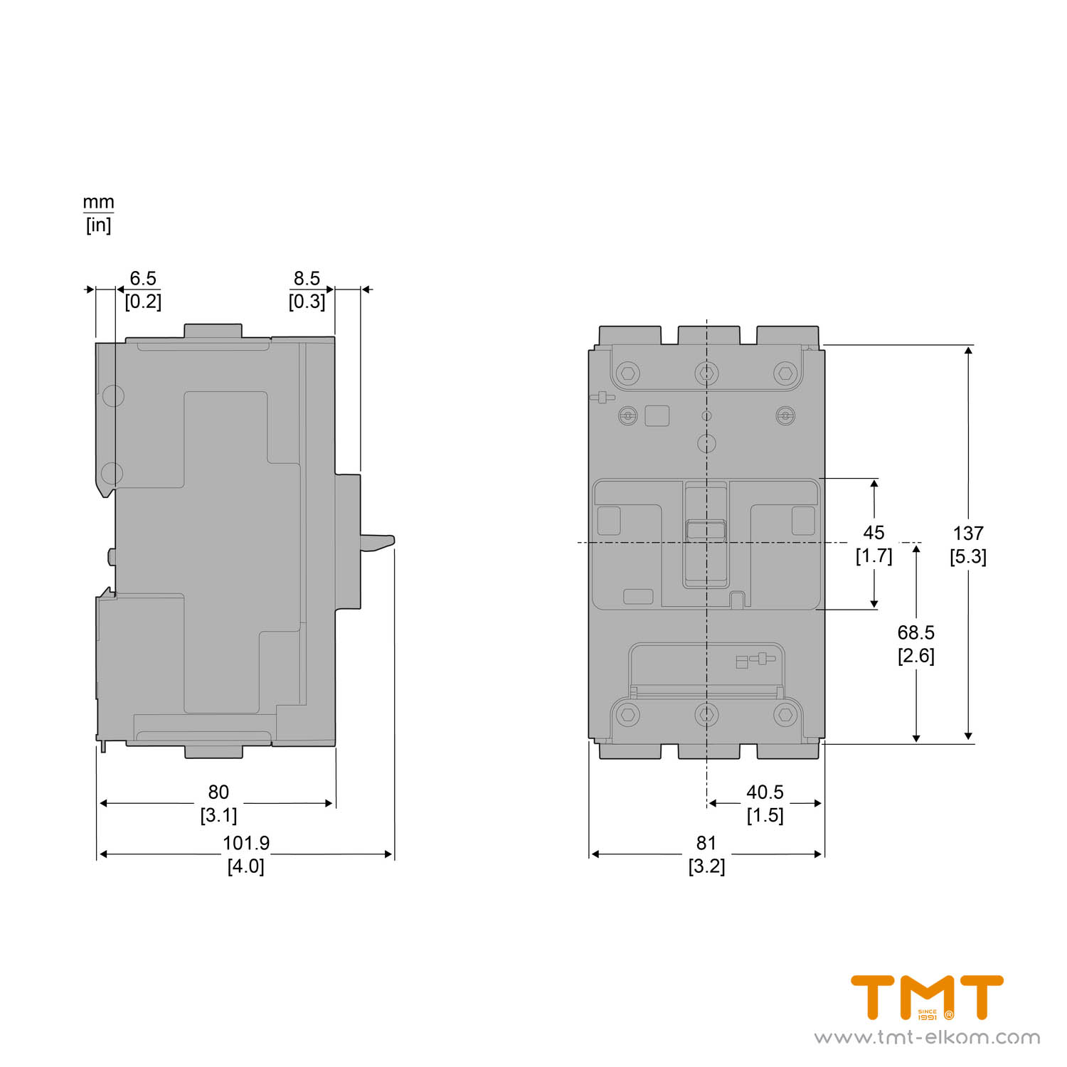 ПРЕКЪСВАЧ NSXM TM160D C12E3TM160L 160A 2
